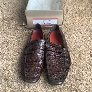 Snakeskin Cole Hahn loafers